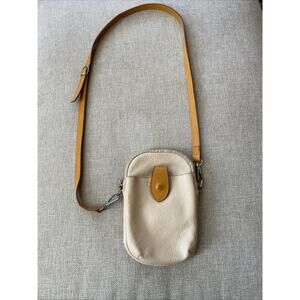 DIVINA FERENZE Beige and Caramel Leather Backpack Purse w/ Gold Color Hardware DIVINA FIRENZE Beige and Caramel Leather Backpack Purse Made  main image 3
